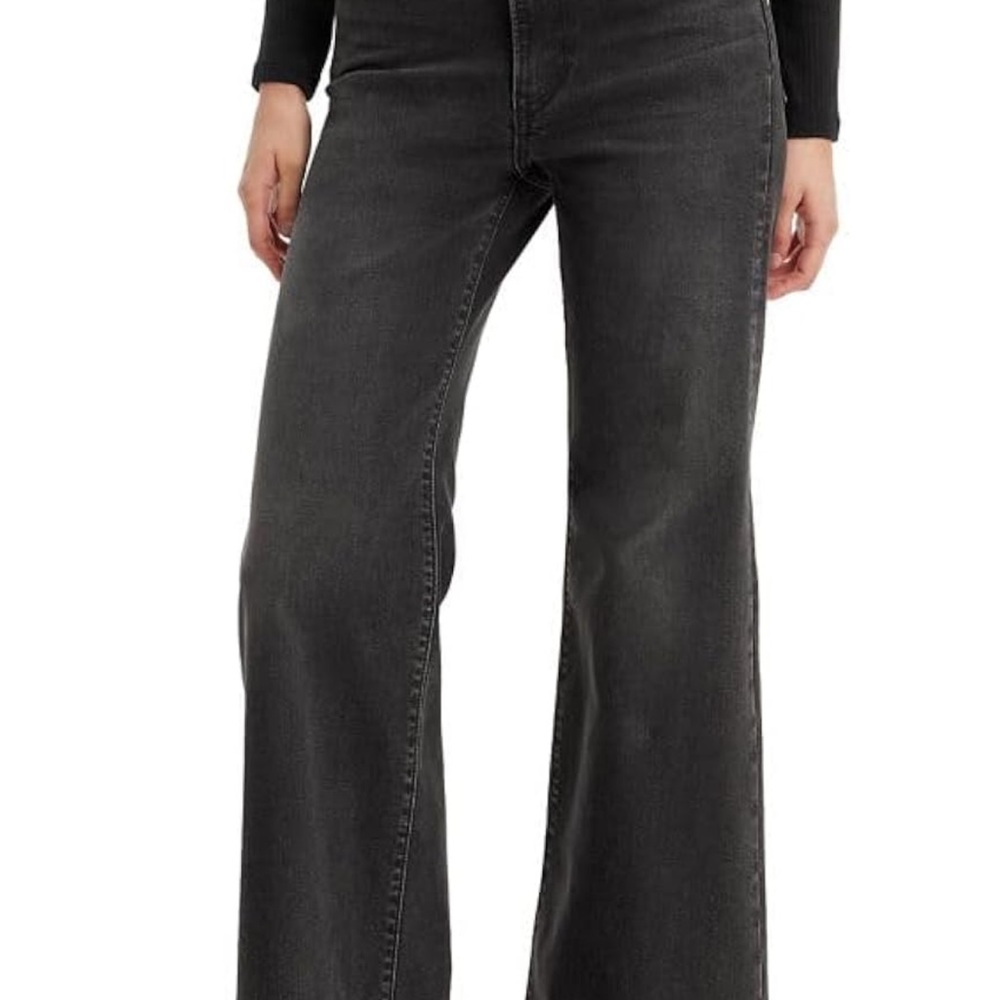 Levi's Black High Rise Wide Leg Jeans